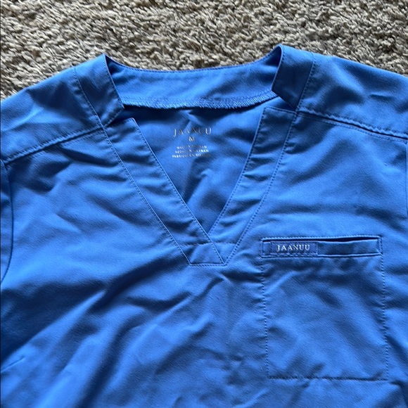 Jaanuu Blue Scrub Top - Picture 2 of 3